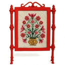 1:12 Dollhouse Miniature Moghul Poppies Needlepoint Firescreen Kit JGD 1020