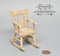 1:12 Dollhouse Miniature Unpainted Rocking Chair/ Miniature Furniture AZ CL08651 GQ082