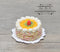 1:12 Dollhouse Miniature Peach Cream Topped Cake BD K2081