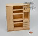 DIS 1:12 Dollhouse Miniature Unpainted Storage Closet AZ GWJ25