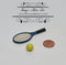 1:12 Dollhouse Miniature Tennis Set with Racket and Tennis Ball D78