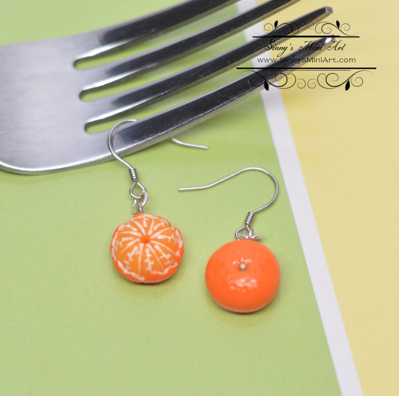 Miniature Orange Earrings/ Jewelry Set of CNXP 1-A