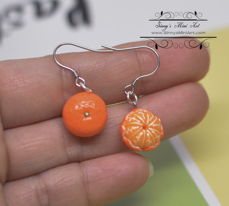 Miniature Orange Earrings/ Jewelry Set of CNXP 1-A