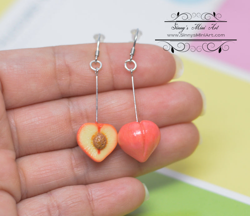 Miniature Peach Earrings/ Jewelry Set of CNXP 4