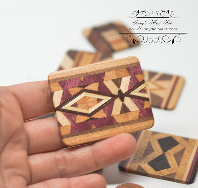 1:12 Native America Hand Made Miniature Cutting Board-Random 8Y