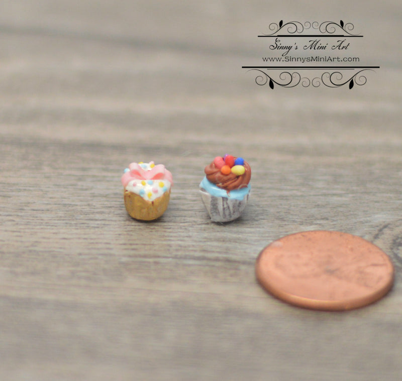 1:12 Dollhouse Miniature Springtime Easter Cupcakes BD K032