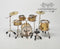 1:12 Dollhouse Miniature Drum Set/ Miniature Instrument E50