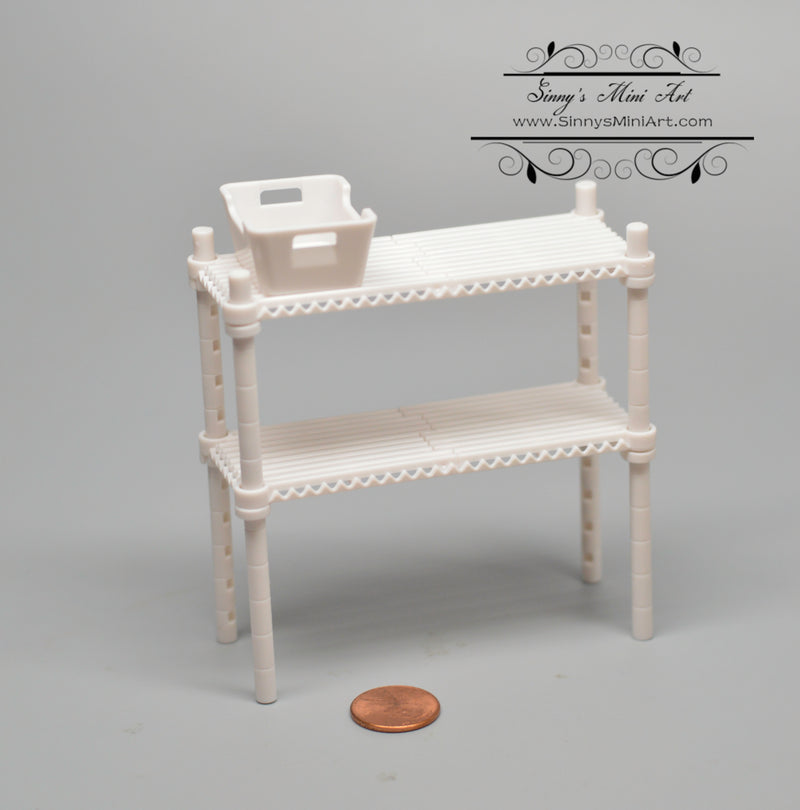 1:12 Doll Miniature Shelf Kit with Box Gray G19-B