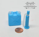 1:12 Doll Miniature Fuel Can Gas/ Diesel Container Blue G23