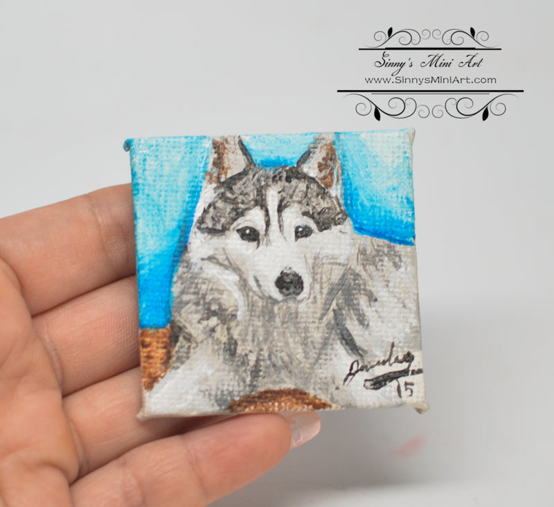 Hand Made Miniature Dog Paint/ Hasky Paint 10Y