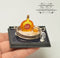 1:12 Dollhouse Miniature Cognac Metal Tray RP 1.620/5