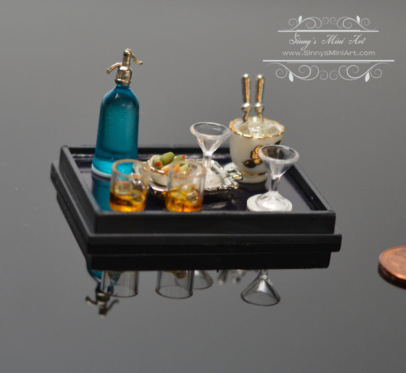 1:12 Dollhouse Miniature Bar Set RP 1.740/5