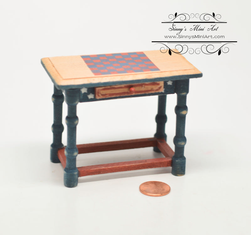 1:12 Dollhouse Miniature Board Table Furniture TGADM B003