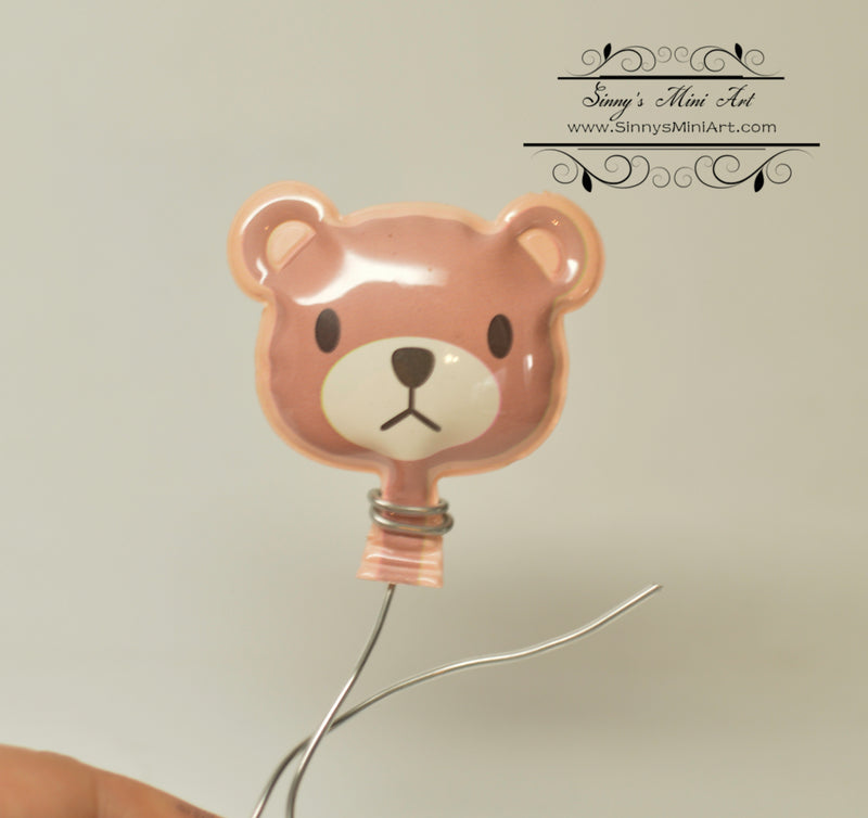 DIS 1:12 Dollhouse Miniature Bear Balloon H11