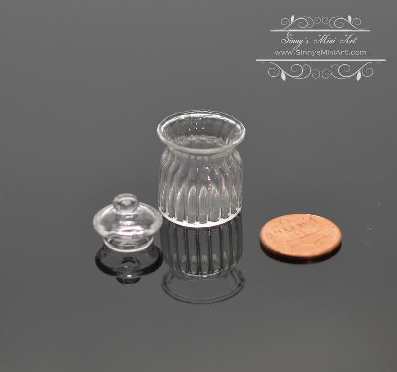 1:6 Miniature Candy Jar with Lid 1 PC B66