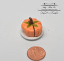 1:12 Dollhouse Miniature Pumpkin Cake, Sliced BD K2206