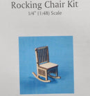 1:48 Dollhouse Miniature Country Rocking Chair Kit/ Quarter Inch Scale KBM Q109