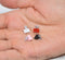 4 PC 1:12 Dollhouse Miniature Binder Clips/ Miniature Office Supply A18