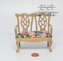 1:12 Dollhouse Miniature Unfinished Double Chair AZ GW069