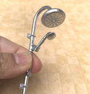 DIS Dollhouse Miniature Shower Head and Wand Hardware D155