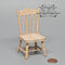 1:12 Dollhouse Miniature Unpainted Spindle Side Chair AZ CL08629