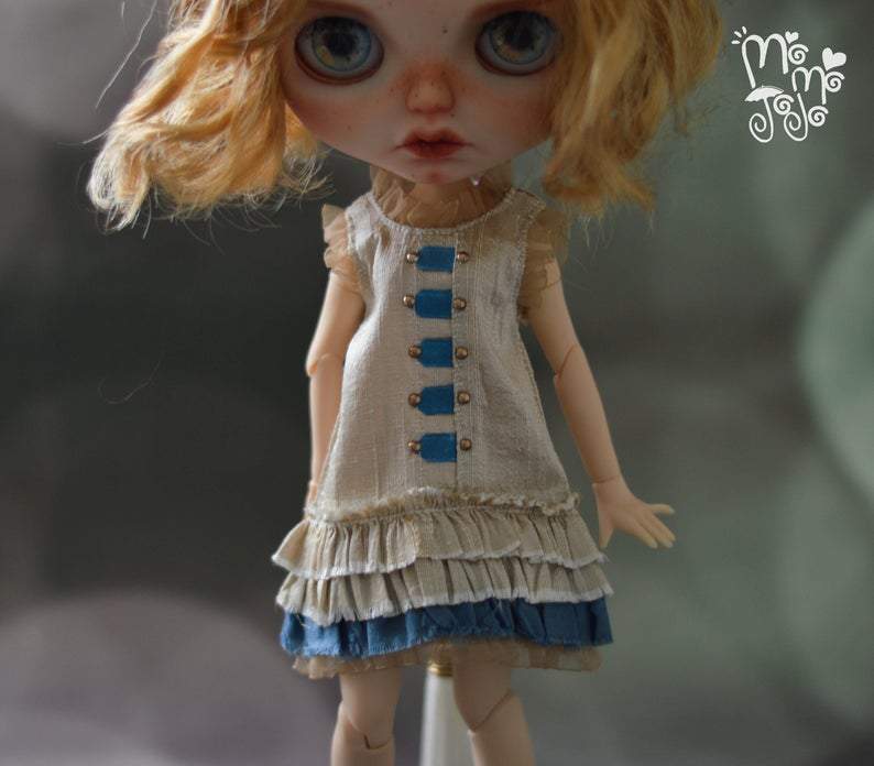 Shabby Chic Antique Dress for Blythe Doll  MJA88