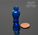 1:12 Dollhouse Miniature Blue Glass Classic Pedestal Vase BD HB059