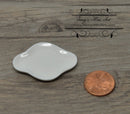 1:12 Dollhouse Miniature Large White Ceramic Platter BD B229