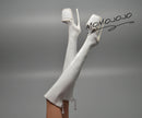Luxury Miniature Doll Boots White MJC51-White