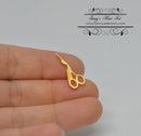BS 1:12 Dollhouse Miniature Vintage Embroidery Stork Scissors C110