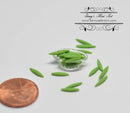1:12 Dollhouse Miniature Sugar Snap Peas in Glass Dish BD K2617