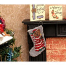 Dollhouse Needlepoint Christmas Stocking Kit – Bedtime Bear JGD 2102