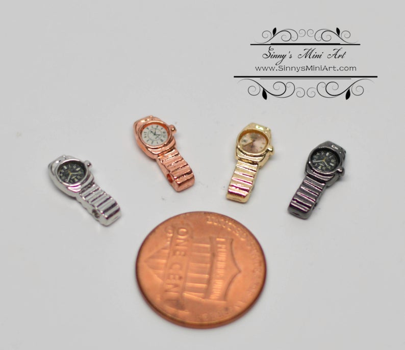 1:12 Dollhouse Miniature Watch/ Miniature Clock/ Doll Watch A17