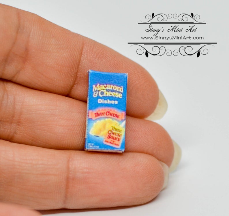 1:12 Dollhouse Miniature Box of Macaroni and Cheese 54250