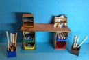 1:12 Dollhouse Miniature Crafter's Desk Kit DI DF170