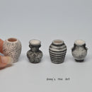 1:12 A Set (4 PC) of Dollhouse Miniature Antique Vase C43