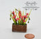 1:12 Dollhouse Miniature Tropical Maroon Flower Arrangement BD A203