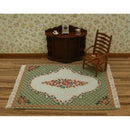 Barbara large (green) dollhouse needlepoint carpet kit JGD 3109