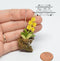 BO 1:12 Dollhouse Miniature Hanging Yellow Orchid/ Miniature Gardening BD A056