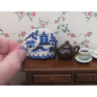 1:12 Dollhouse Needlepoint Teacosy Kit – Willow Pattern JGD 2206