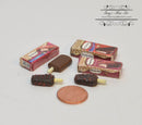 1:6 Dollhouse Miniature Chocolate/ Almonds Ice Cream/ Miniature Ice Cream A50