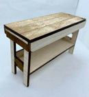 1:12 Dollhouse Miniature Kitchen Work Table KIT in Maple AAM TB007ZM