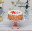 1:12 Dollhouse Miniature Happy Birthday Cake with Red Rose Trim BD K2127