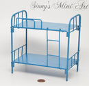 1:12 Dollhouse Miniature Bunk Beds/Blue Miniature Beds/ E20-BLUE