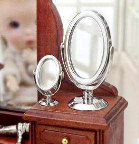 1:12 Dollhouse Miniature Oval Mirror / Decorative Hanging Mirror B142