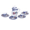 A set (15 pc) of 1:12 Dollhouse Miniature Tea Set/ Miniature plates B35-1