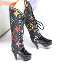 Luxury Miniature Doll Boots for Fashion Royalty Poppy Parker MJ B7