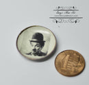 1:12 Dollhouse Miniature Charlie Chaplin Plate/ Miniature Decorate Plate BB CDD565