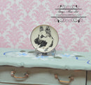 1:12 Dollhouse Miniature Decorative Plate / German Shepard Dog BB CDD265-1A