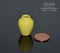 1:12 Dollhouse Miniature Ceramic Royal Yellow Swirl Parr Wen Vase BD B165